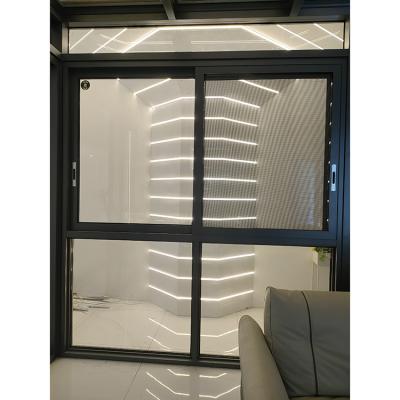 China Good water & Air Tightness Germany Hardware Modern Design Waterproof Aluminum Sliding Windows Customized Door for sale