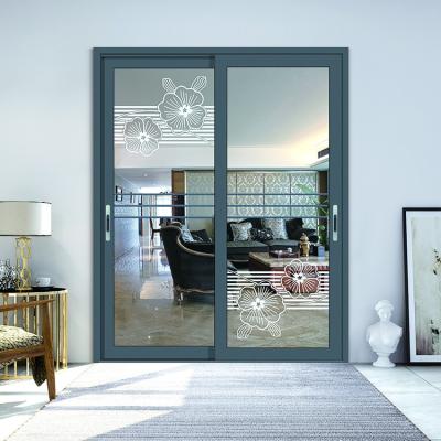 China Waterproof Modern Prices Aluminum Double Glazed Sliding Doors Door Slide for sale