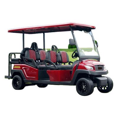 China high quality good price 4 6 seat electric golf cart with Trojan battery Japan Nidec produced motor Curtis controller Italy spindle 30%-35% for sale