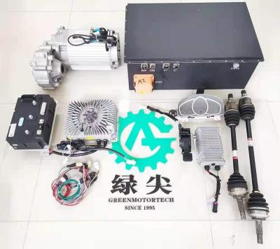 China 10kw AC car motor electri vehicles drive system kits for car truck bus golf cart 10KW EV kit for sale