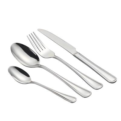 China Factory Wholesale Viable Customize Silverware Stainless Steel Cutlery Flatware Set for sale