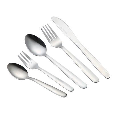 China Dishwasher Sustainable Custom 18/0 Stainless Steel Safe 16/20/24 Piece Cutlery Flatware Set for sale