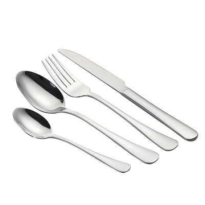 China Viable Customize Stainless Steel OEM Silverware Serving Besteck Flatware Set For Hotel for sale