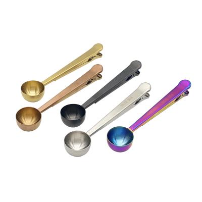 China Food Grade 18/10 Sack Staple Sustainable Coffee Bean Measuring Scoop Spoon for sale