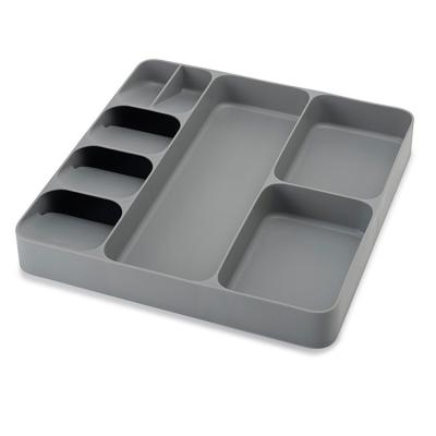 China Plastic Storage Tray Drawer Dividers Flatware Organizers Viable Kitchen Cutlery Utensils for sale