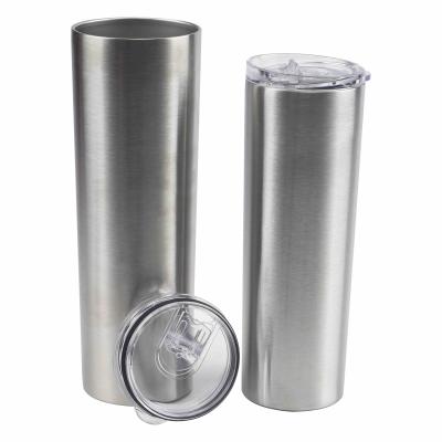 China High Quality Sustainable 304 Stainless Steel Sublimation 30oz 20oz Skinny Straight Slim Insulated Vacuum Tumbler Mugs With Lid for sale