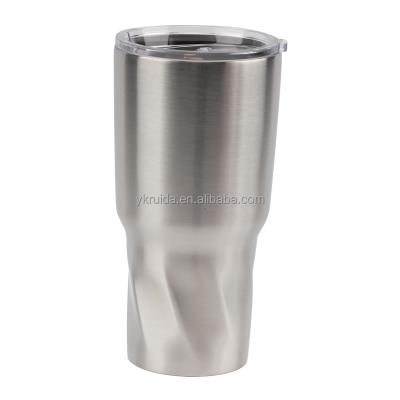 China Sustainable New Design Custom Logo 20oz Stainless Steel Twist Tumbler 30oz Double Wall Vacuum Mug 304 With Lid for sale