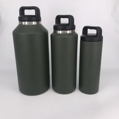 China 18oz 36oz 64oz Stainless Steel Vacuum Flask Bottle Sports Outdoor Travel Viable High Quality Insulated Portable Water Bottle for sale