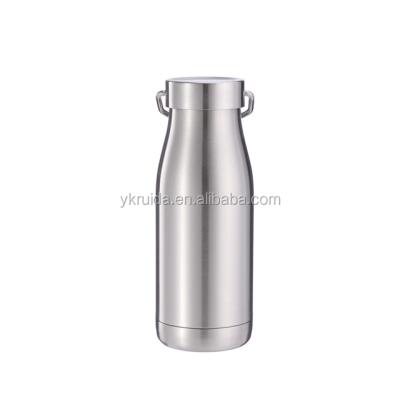 China Wholesale 12oz 17oz Double Stainless Steel Milk Bottle Wall Insulator Vacuum Flask Viable Water Travel Bottle With Lid for sale