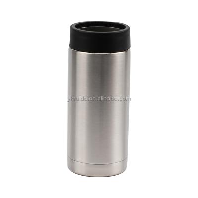 China Durable Stainless Steel Custom Wall Insulated Vacuum Double Rack 12oz Can Cooler Water Bottle Beer Holder for sale