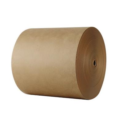 China GRS Fill Kraft Paper Brown Eco-Friendly Zero Moisture Proof Kraft Roll For Packaging And Condition Movable Computer Cushioning 100% Recycle Paper for sale