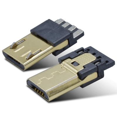 China High Quality Assembled Power Micro USB 2.0 Connector USB Charging Left Connector for sale