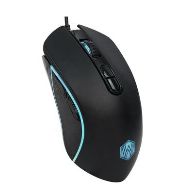 China Rubber Top Cover With Laser Lighting Logo 2022 New Pattern Computer Usb Optical Wired Led Gaming Mouse for sale