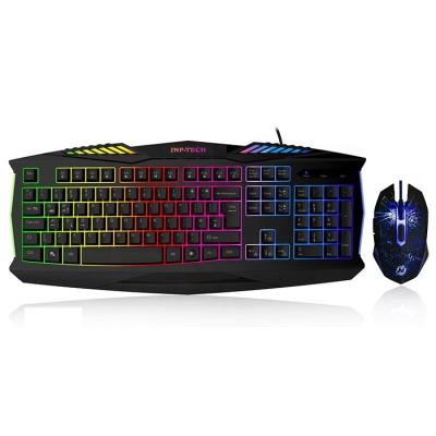 China Gaming Wired Mechanical LED Light Gaming Keyboard Combo for sale