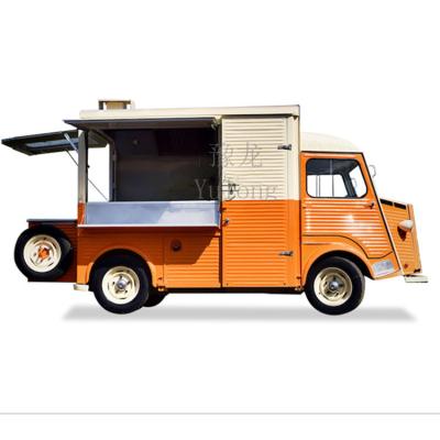 China Vegetable processing factory sell high quality ice cream truck catering truck/electric trailer/mobile retro food truck food truck for sale