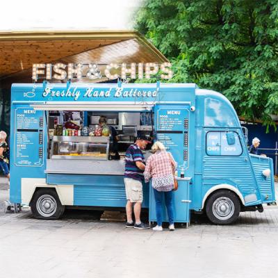 China Commercial electric food truck vintage vegetable processing factory factory price ice cream truck mobile food truck for sale for sale