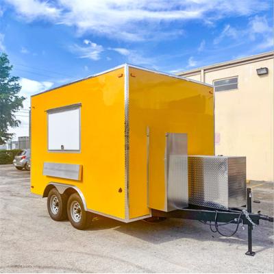 China Vending Truck Mobile Food Trailer Multifuntion Yulong Monopoly Fast Food Truck Food Supply Trailer For Sale for sale