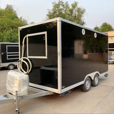 China Multifuntion Yulong Made Food Truck Retro Mobile Food Trailer American Standard Fully Equipped Food Truck For Sale for sale