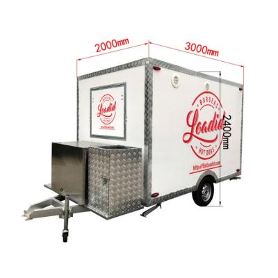 China Multifuntion best selling outdoor licensed food trailer/mobile fast food trailer sold in 2021 for sale