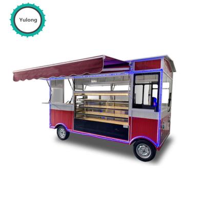 China Vegetable processing plant the most fashionable food trailer fast food truck in Europe with COC/CE Henan Yulong food truck for sale