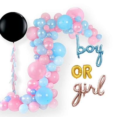 China Eco-friendly Disposable Garland Arch Strip Balloon Kit Stand Boy or Girl Frame Party Decoration Partycool Balloon Set for sale