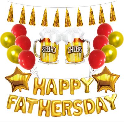 China China PARTYCOOL Foil Letter Balloon Party Decoration Happy Father's Day Balloon for sale