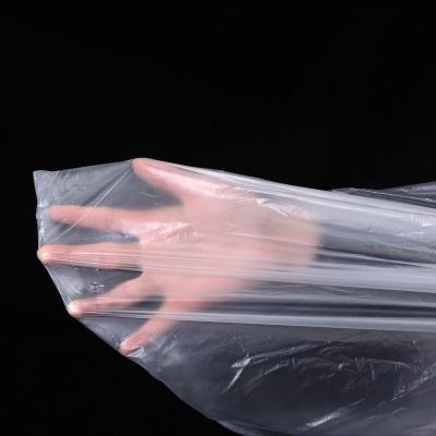 China Hot Selling Flat Bags Recyclable On Roll HDPE/LDPE Clear Plastic Supermarket Food Bag For Fruits And Vegetables for sale