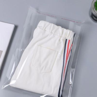 China Recyclable Wholesale Custom Printed Self Adhesive OPP Bags / Clear Transparent Plastic Jewelery Cellophane Bags With Seal Flap for sale