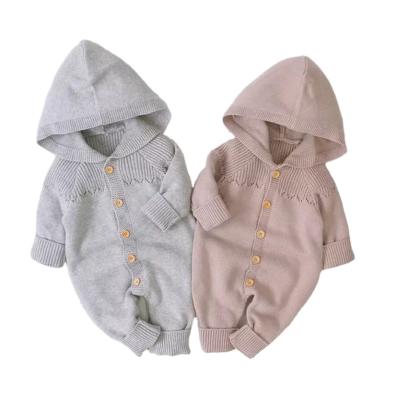 China Polyester/Cotton Baby Knitted One-Piece Romper Spring And Autumn Newborn Clothes For Men And Women Baby Cute Warm Sweaters Clothes for sale