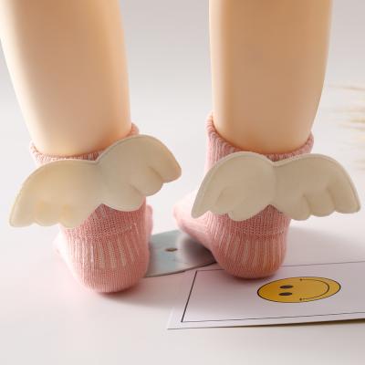 China Newborn Baby Wing Socks 0-1 Year Anti-Slip Baby Bangs Cute Spanish for sale