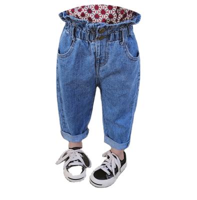 China Wholesale Girls' Jeans Pants Baby Trousers Windproof Casual Pants For Kids for sale