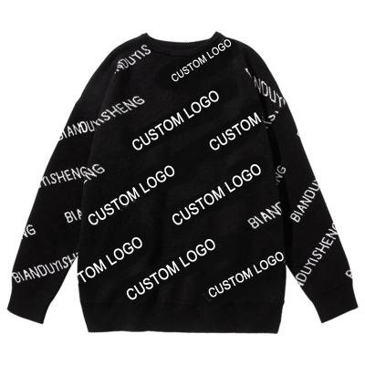 China Custom LOGO anti-shrink mens sweater cotton plus size boys mens sweater cotton plus size boys jacquard knit sweater sweaters mens sweaters for sale