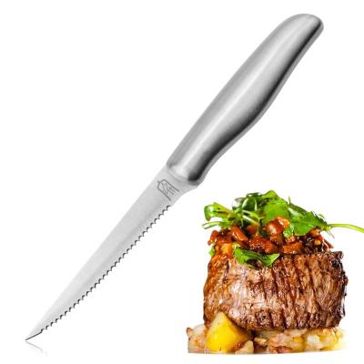 China Yangjiang Factory Sustainable Stainless Steel Sharp Steak Knife With Comfortable Handle for sale