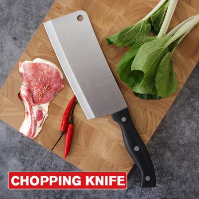 China Sustainable High Quality Stainless Steel Cleaver Boning Knife With POM Handle for sale