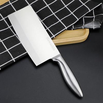 China Sustainable 7 Inch Stainless Steel Kitchen Cleaver Knife Chinese Meat Cutting Cooking Knives for sale