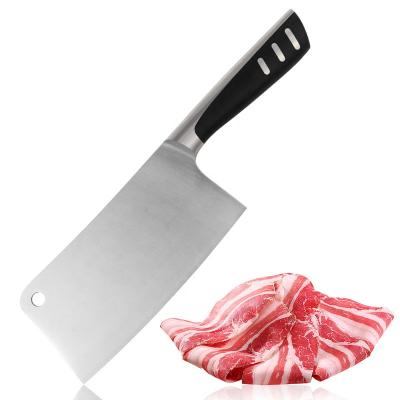 China Yangjiang Factory Viable Professional 7 Inch Stainless Steel Meat Cutter Cleaver Knife for sale