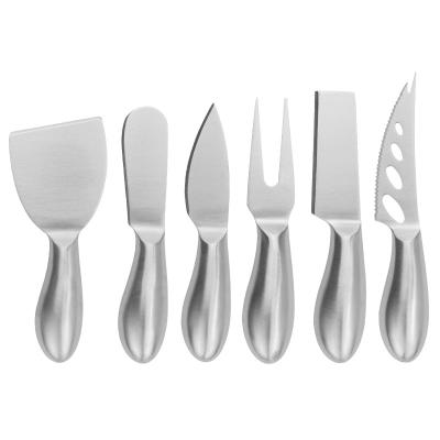 China 6 Piece Sustainable Factory Yangjiang Stainless Steel Chinese Cheese Knife Set for sale