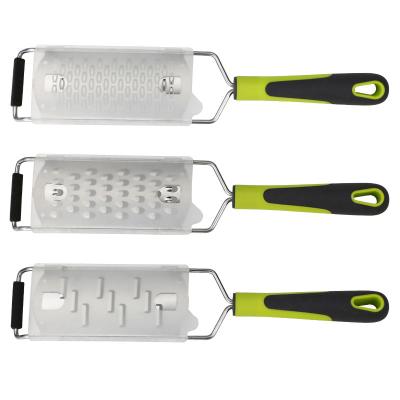 China Viable Chinese Multifunctional Yangjiang Kitchen Stainless Steel Cheese Grater Set for sale