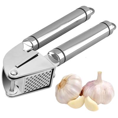 China Yangjiang Viable Factory Chinese Manual Kitchen Presses Easy Squeeze Stainless Steel Easy Clean Garlic Press for sale