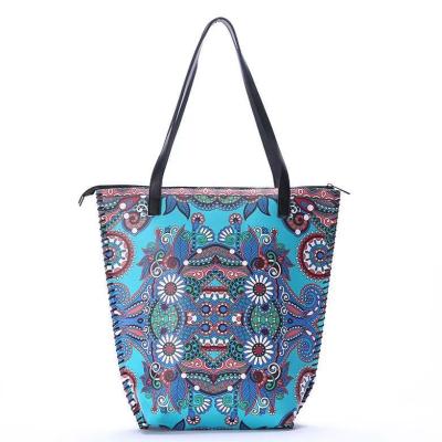 China New Arrival PORTABLE Women's Retro Ethnic Style Shoulder Large Handbags Shopping Bag for sale