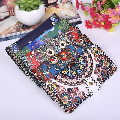 China Anti-theft OEM ODM Accept Change Card Wallet PU Material Small Ethnic Style Wallet Bag for sale