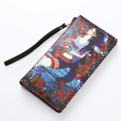 China New Design Classic Women's Purses Anti-theft Classic Wallet Card Holder Wallet Leather Women for sale