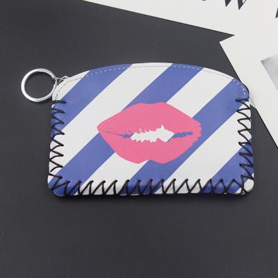 China Small PU Leather Waterproof High Quality Wallets Coin Purse Cartoon Mini Credit Card Women Bag for sale