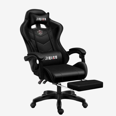 China Extreme Ergonomic High Back Low Price PU Swivel Gamer PC Gaming Chair (Height) Adjustable With Footrest for sale