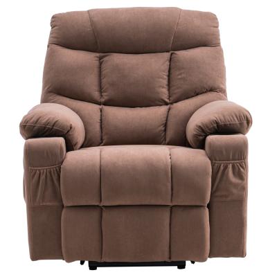 China Home Office Extendable Salon Type B Electric Lift Function Chair With Massage Leather Sofa Chair for sale