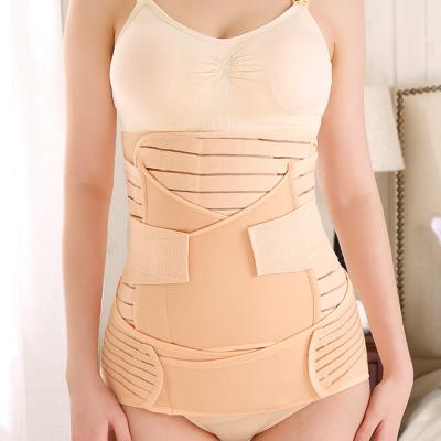 China Breathable Elastic Breathable Postpartum Body Shaper Shapewear Postnatal Support Recovery Belly Wrap Waist Belt for sale