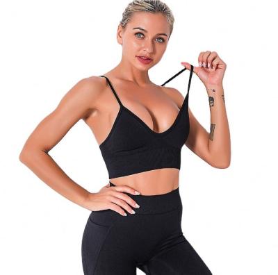 China Custom Logo Antibacterial High Impact Shockproof Running Training Many Colors Back Cross Sports Bra Yoga for sale