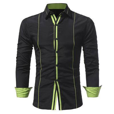 China Breathable Plus Size Classic Slim Casual Long Sleeve Mens Shirt for sale