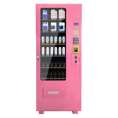 China Free Standing Face Mask Eyelashes Wigs Lipstick Woman Beauty Vending Machine for sale