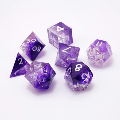 China New Dragon and Dungeon Purple Die Cut Purple Pixie Dice Resin for sale